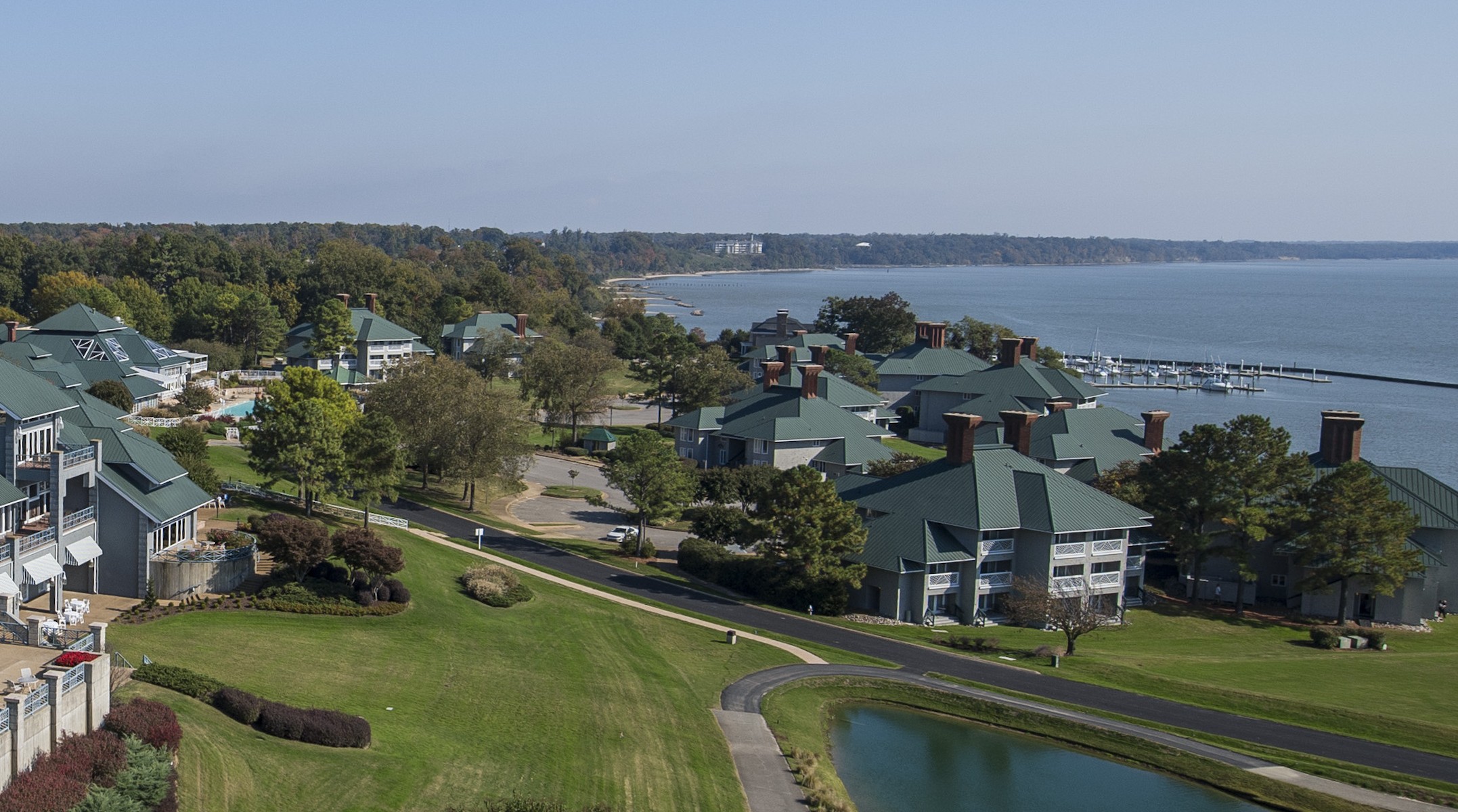 Aerial Shot of Condos and Guestrooms