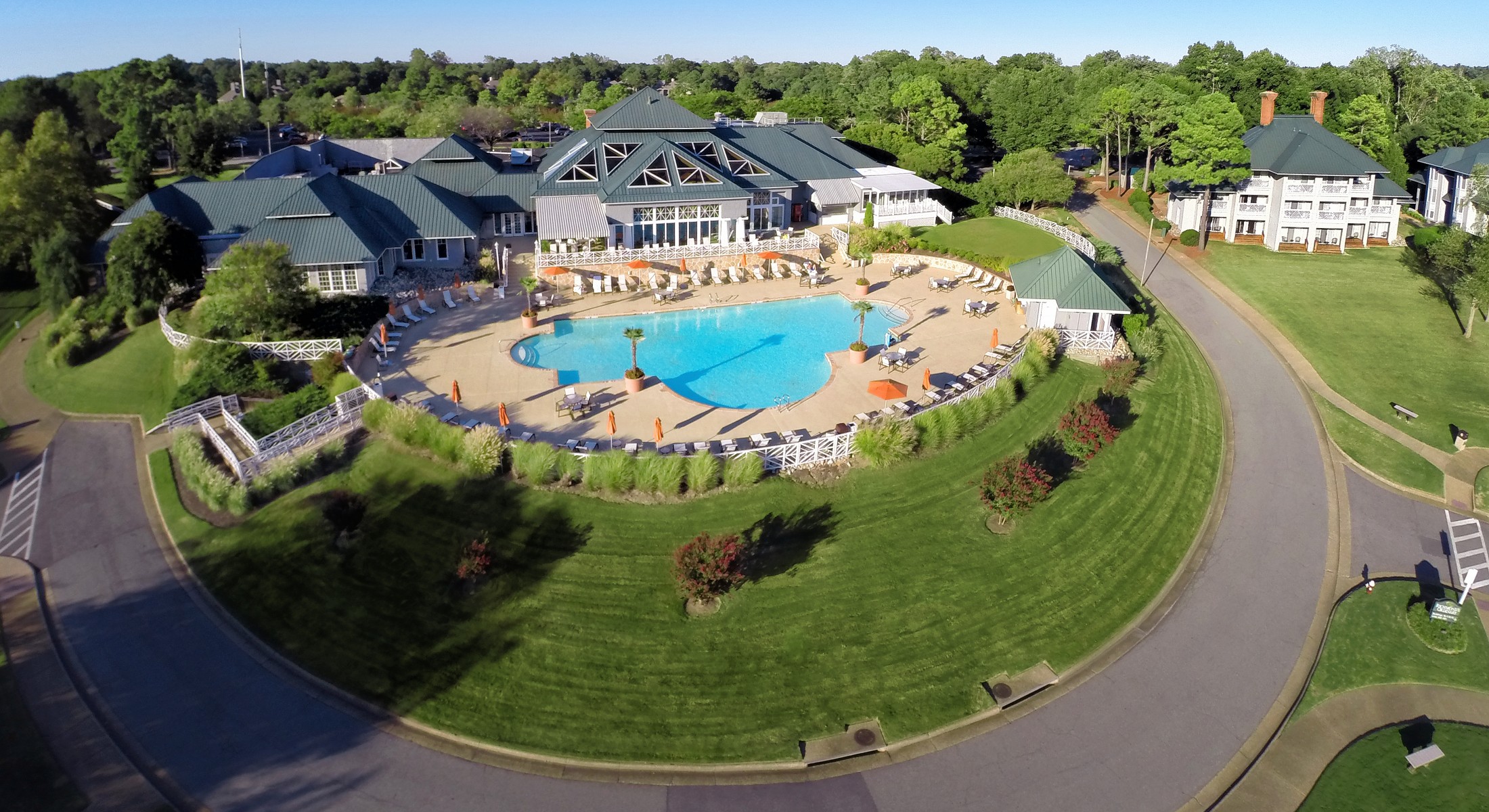 Aerial View of Pool at Sports Club