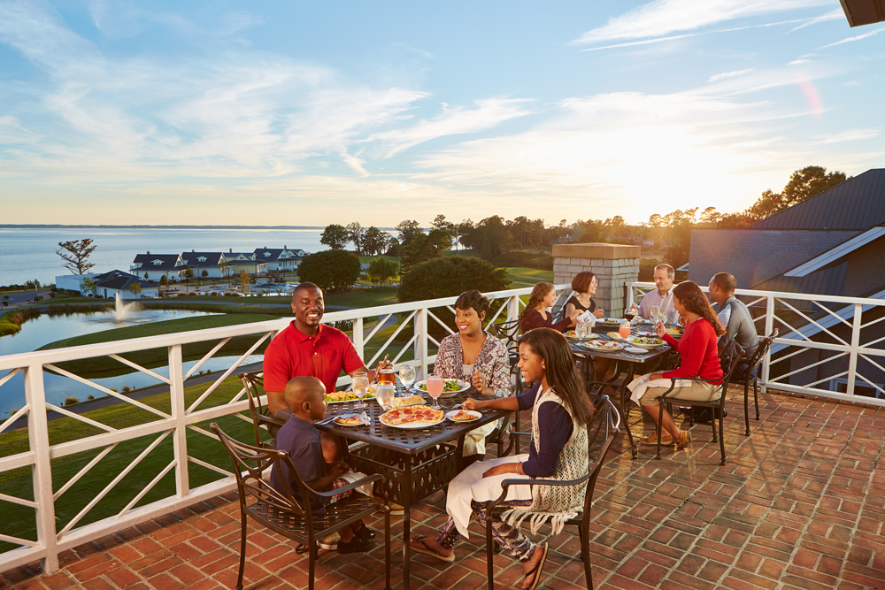 Family Dinner on the Deck of Element 1010