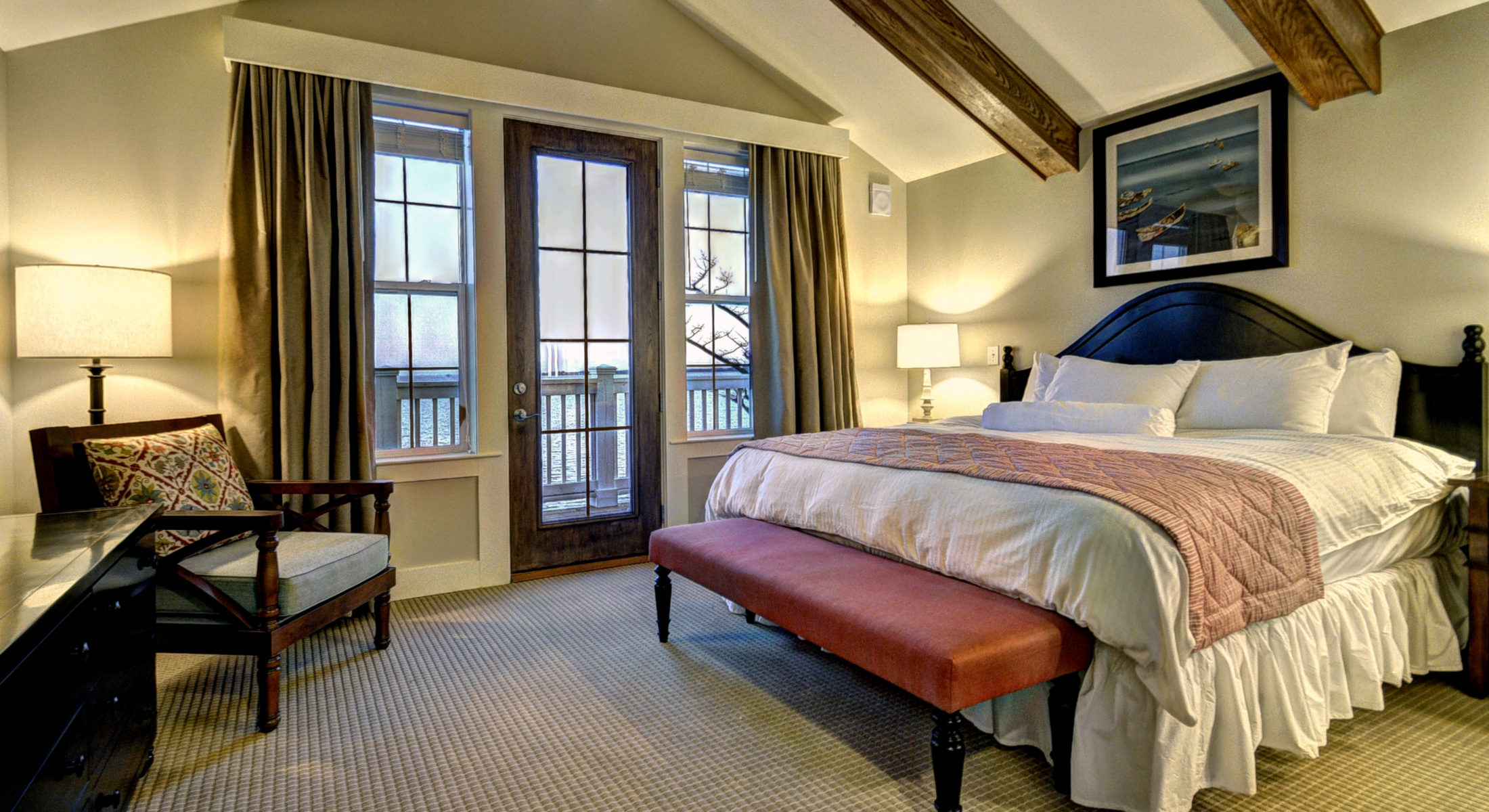 Cottage master bedroom