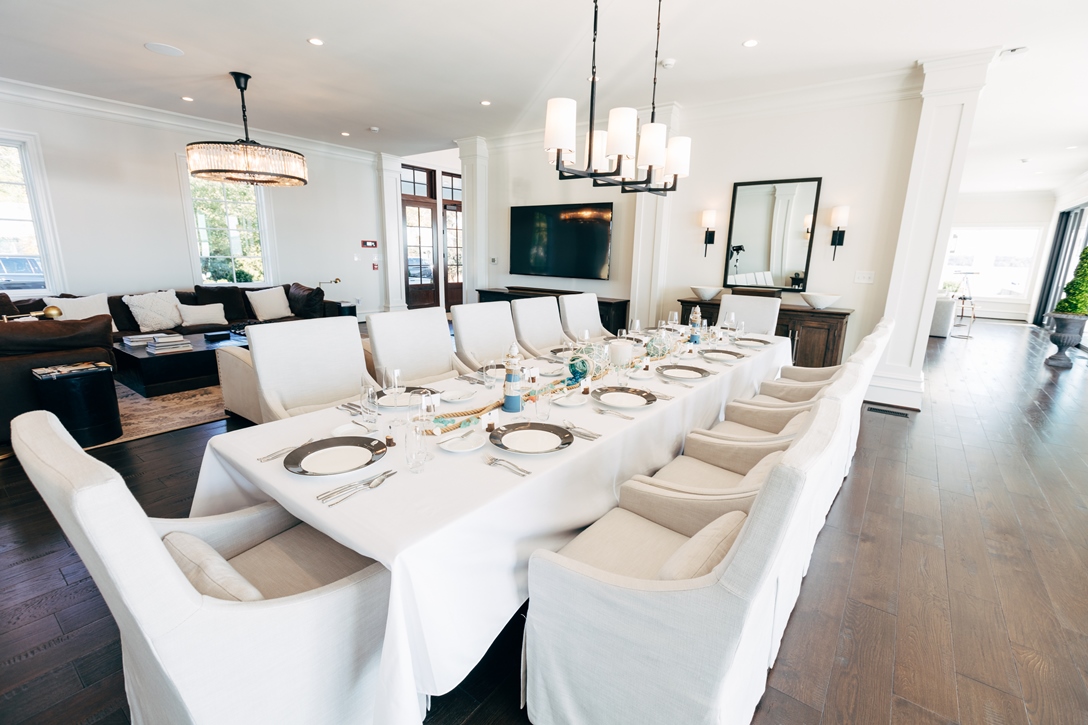 Formal dining room with seating for 12 guests
